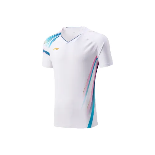 LINING Badminton Series Бадминтон Джерси Унисекс Стандартный Белый