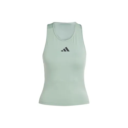 Adidas 3 StripesPower Майка Женская Серебряная Зеленая