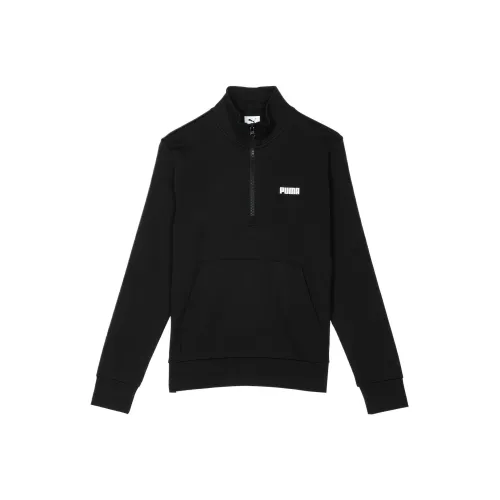 PUMA ESS Полузастежка TR Толстовка Женская Черная