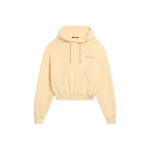 Jacquemus SS25 Вышитый худи женский бежевый бежевый