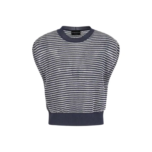 EMPORIO ARMANI FW24 Трикотаж Женский Синий