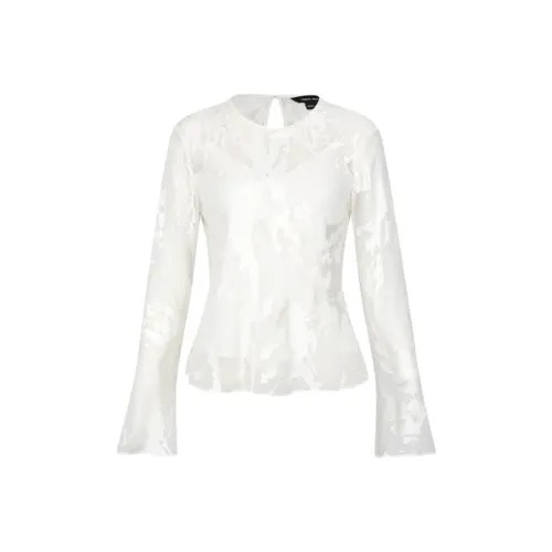 URBAN REVIVO Экрю Женские Рубашки