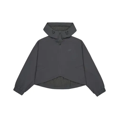 New Balance Куртки и Пальто Женские Черный Асфальт