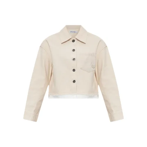 Self Portrait Куртки и Пальто Женские Бежевые
