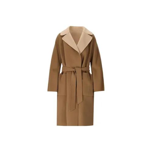 WEEKEND MaxMara Бежевое Женское Пальто