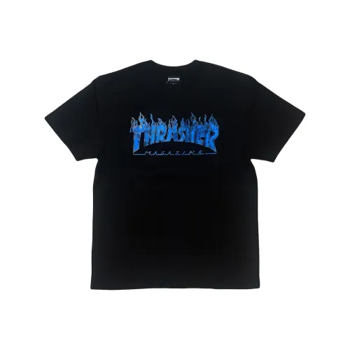 Thrasher T-Shirt Японская версия Унисекс Черный