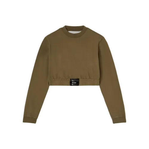 PALM ANGELS Толстовка Женская Армейский Зеленый