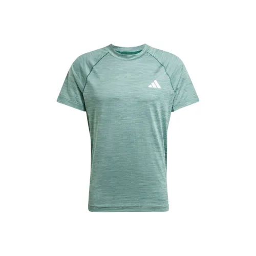 Adidas Gym+Climacool T-Shirt Унисекс Зеленый