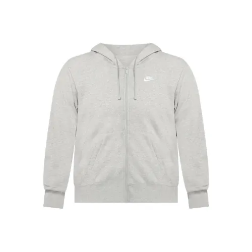 Nike Sportswear Club Флис Толстовка Женская Темно-Серый Фотиния Белый