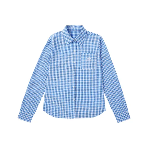 DLBG Небесно-голубой Женские Рубашки