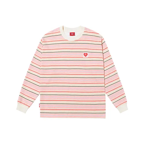 Checkitout Толстовка Унисекс Chun Tang Длинный рукав Розовый Белый Красный