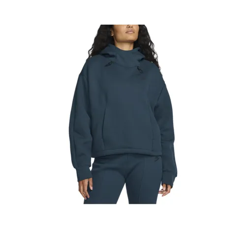 nike Tech Fleece Женские OVERSIZED Толстовка Hoodie Женская Морской синий