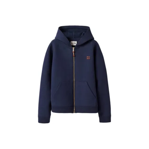 MIU MIU SS24 Свитшот Женский Синий