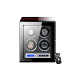 4 Отделение для часов Внешняя сторона Зубец Древесное зерно-Тактильный контроль Регулировка (Замок с отпечатком пальца)