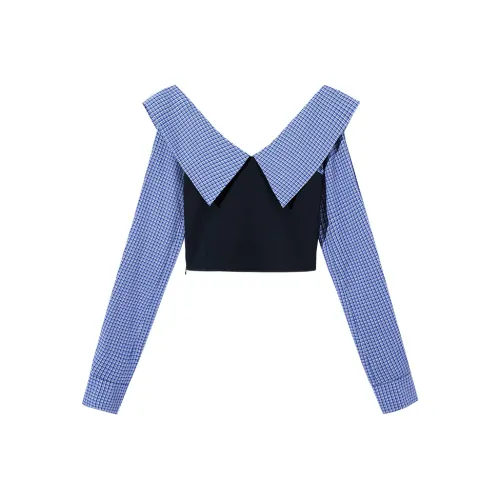 Ouyang Рубашка Женская Морская Ночь Синий