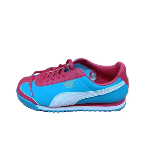 PUMA Roma Базовый Амортизация Износостойкий Низкий топ Повседневная обувь Мужской Синий