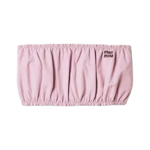 MIU MIU SS25 Без бретелек Топ Женский Розовый