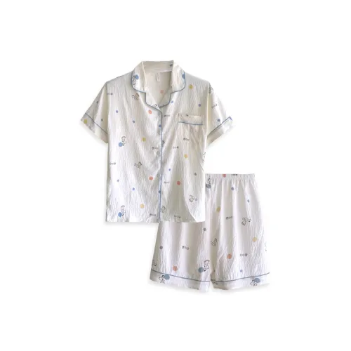 WANANNI Пижамный комплект Женский Белый