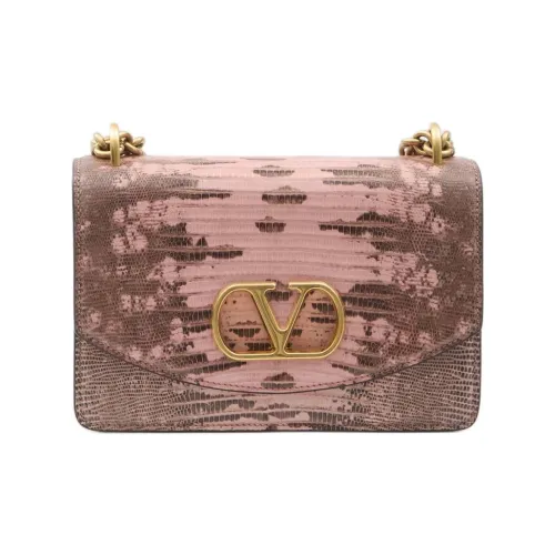 Valentino Garavani Кожа Сумка через плечо Женская Розовая и Коричневая