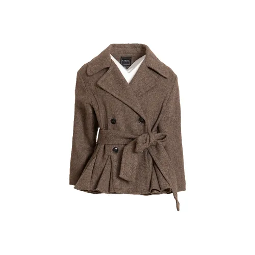 LIZZY Куртки Пальто Женские Кофейного цвета