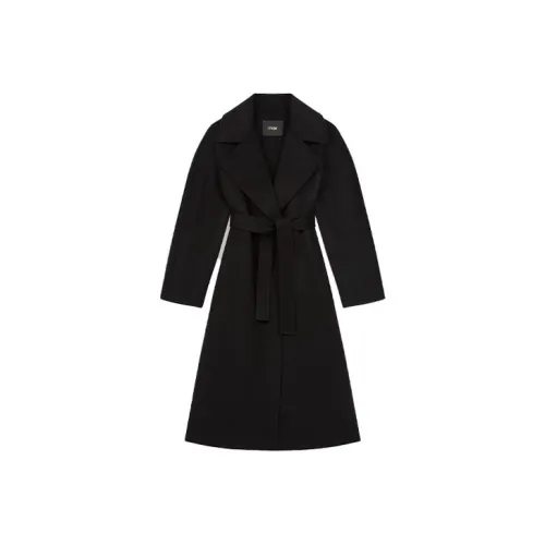 Maje Черное Женское Пальто