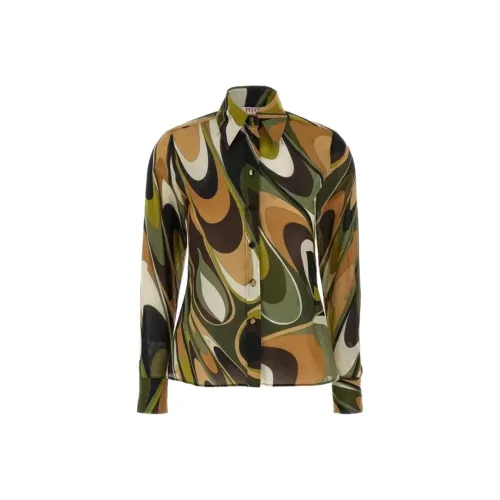 EMILIO PUCCI Рубашка Женская Зеленая