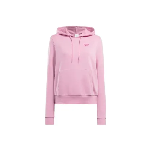 Reebok Identity Маленький логотип French Terry Толстовка Женская Розовая Жасмин