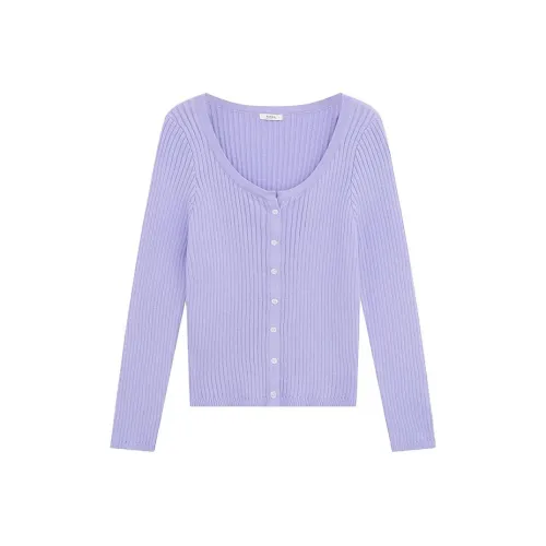 Shuhao Bai Трикотаж Женский Фиолетовый