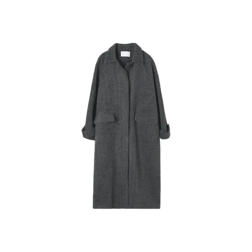 Gui'er Темно-серое Женское Пальто