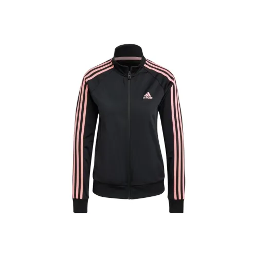 Adidas ESSENTIALS3 Полосы Куртки и Пальто Женские Черный