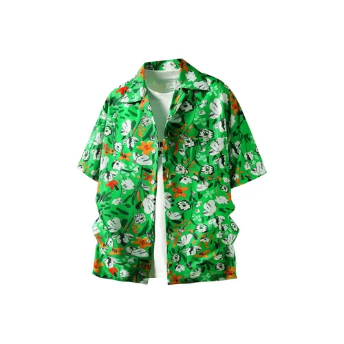 BEAR UNION Зеленая унисекс рубашка