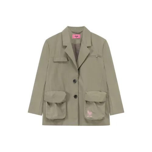 CHUU Серо-зеленый Женские офисные костюмы