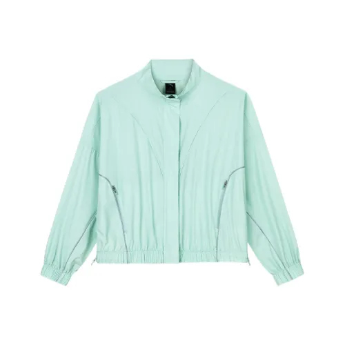 CHAOJIANTA Куртки Пальто Женские Дождь Туманный Синий