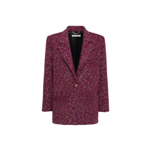 Alessandra Rich FW24 Куртки и Пальто Женские Фиолетовый Черный