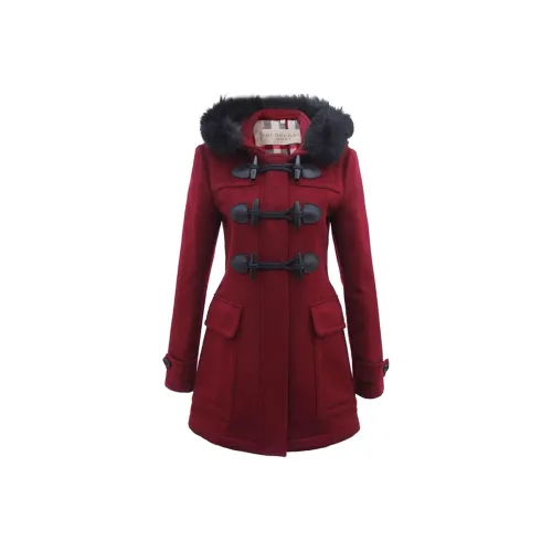 Burberry Женское красное пальто
