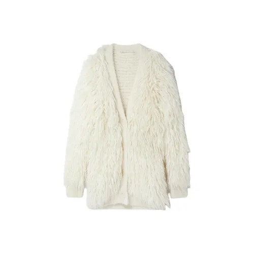 Stella McCartney OVERSIZED Shaggy кардиган трикотаж женский белый