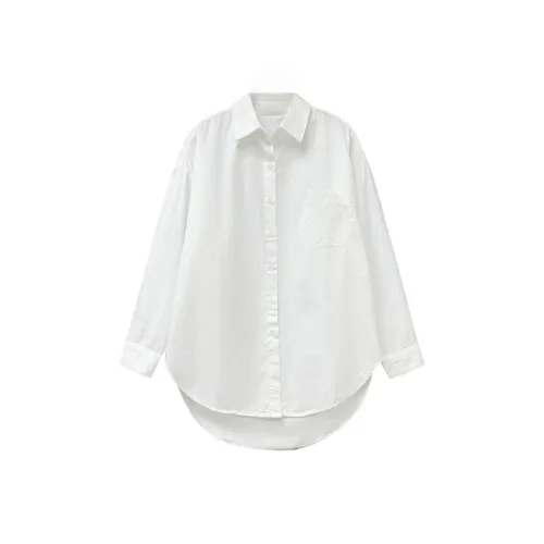 ONE SHALLOW Весна Рубашка Женская Белая