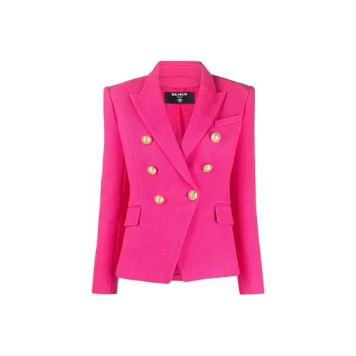 BALMAIN Бизнес-костюм пальто женское розовое