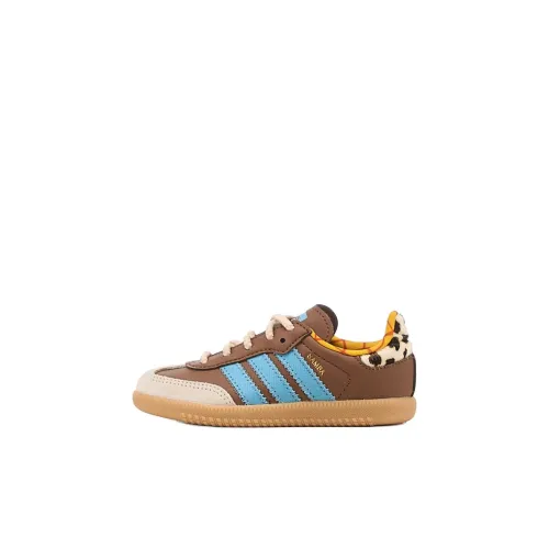 Adidas Originals SAMBA OG Детская обувь, низкий топ, коричневый, для малышей