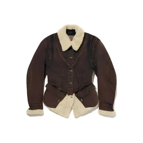 Levi's Kiko Kostadinov Co Бренд Куртки Пальто Женские Коричневый