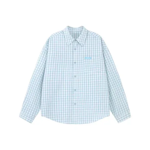 PLAY BUSH Синие Женские Рубашки