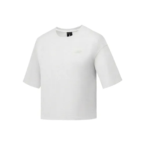 Skechers Обычный T-Рубашка Женская 1 Пачка Порт Серый