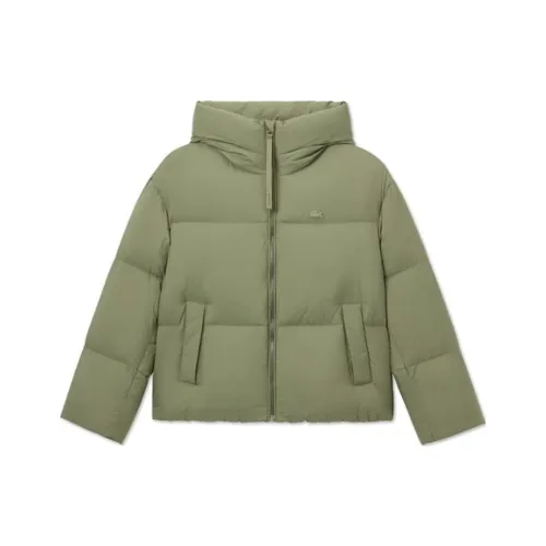 LACOSTE Хаки зеленый Женские пуховые куртки