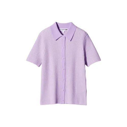 UNIQLO X Ines de la Fressange Светло-фиолетовый Женские Трикотаж