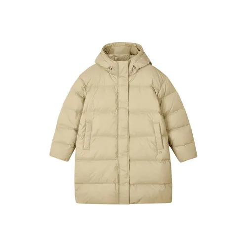 Skechers Yazhuan Series Пуховик Женские Дюна Коричневый