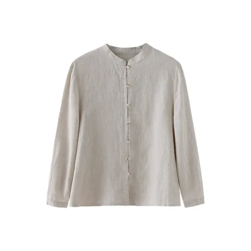 KAIMUSHI Хаки Женские Рубашки