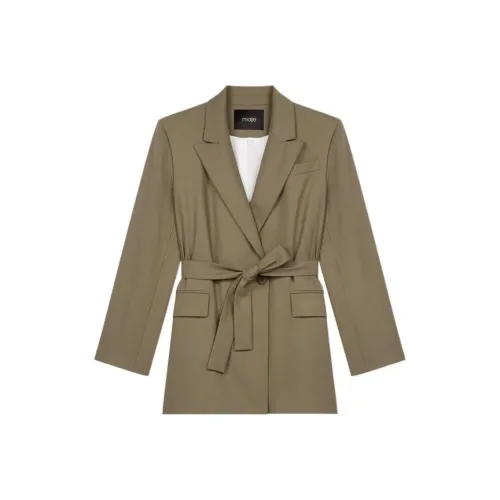 Maje Хаки Женские Офисные Костюмы
