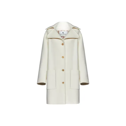 ETRO Экрю Женское Пальто