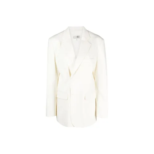 MM6 Maison Margiela Экрю Женские офисные костюмы