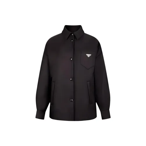 PRADA FW23 Куртки и Пальто Женские Черные